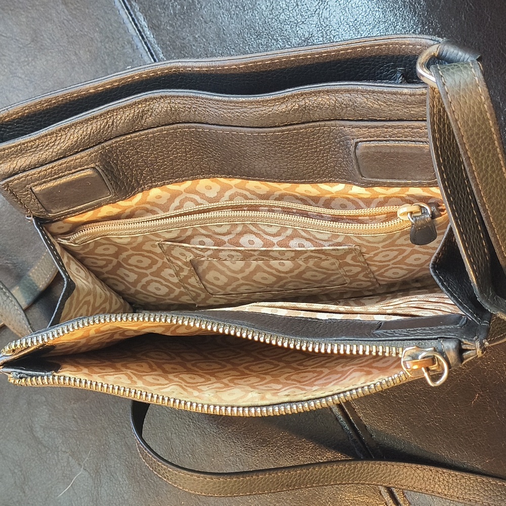 Brighton Jagger Elegant Pewter Grayish Crossbody Bag - Picture 3 of 6